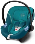 CYBEX Gold Seggiolino Aton M, Incl. riduttore per neonato, Dalla nascita fino a ca. 24 mesi, Max. 13 kg, Blu (River Blue)