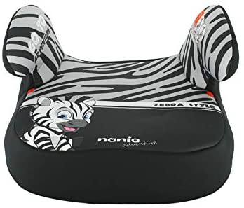 Rialzo per seggiolino per bambini NANIA DREAM gruppo 2/3 (15-36kg) - produzione francese 100% - protezioni laterali - Adventure zebra