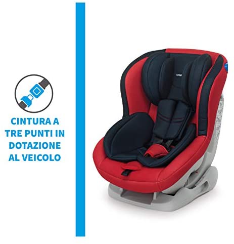 Foppapedretti Mydrive Seggiolino Auto Gruppo 0+/1, 0-18 kg, per Bambini dalla Nascita Fino a 4 Anni Circa, Rosso (Cherry)