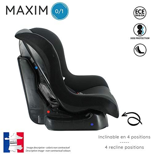 nania Seggiolino Auto Driver - Gruppo 0/1 (0-18kg) - inclinabile - Produzione Francese 100% - Protezioni Laterali - Disney Minnie First