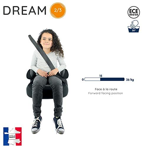 Rialzo per seggiolino per bambini NANIA DREAM gruppo 2/3 (15-36kg) - produzione francese 100% - protezioni laterali - Hotwheels Bleu