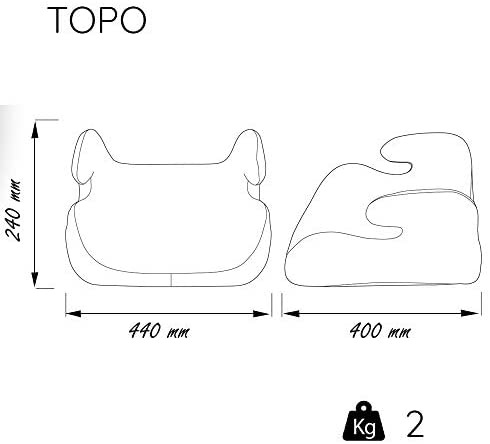 nania Rialzo per seggiolino per Bambini Topo Gruppo 2/3 (15-36kg) - Produzione Francese 100% - Protezioni Laterali - Disney First Cars