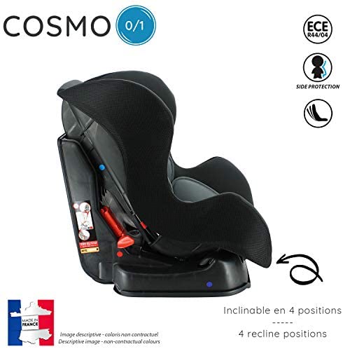 Seggiolino auto NANIA COSMO - Gruppo 0/1 (0-18kg) - produzione francese 100% - protezioni laterali - Fisher Price
