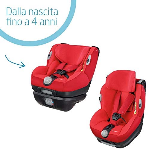 Bébé Confort Opal Seggiolino Auto 0-18 kg Reclinabile, Gruppo 0+/1, 0-4 Anni, Colore Vivid Red