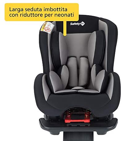 Safety 1st Sweet Safe Seggiolino Auto 0-18 kg, Reclinabile, Gruppo 0 +/1, per Neonati e Bambini fino ai 3.5 Anni, Grigio (Hot Grey)