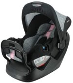 nania Seggiolino Auto BEONE + Base - Gruppo 0+ (0-13kg) - Produzione Francese 100% - Protezioni Laterali - 4 Stelle Test tcs - Linéa Rose