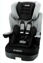 Seggiolino auto NANIA IMAX - Gruppo 1/2/3 (9-36kg) - produzione francese 100% - protezioni laterali e poggiatesta regolabile -Luxe gris