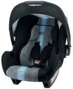 nania Seggiolino Auto BEONE - Gruppo 0+ (0-13kg) - Produzione Francese 100% - Protezioni Laterali - 4 Stelle Test tcs - Linéa Bleu