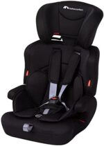 Bebe Confort Ever Safe Plus Seggiolino Auto 9-36 kg Gruppo 1/2/3 per Bambini dai 9 Mesi ai 12 Anni, Seggiolino Auto Universale, con Riduttore Imbottito Bimbi Piccoli, colore, Full Black