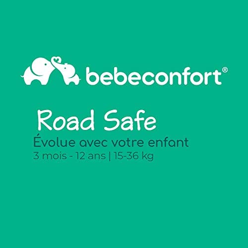 Bebeconfort Road Safe Seggiolino Auto 15-36 kg, Gruppo 2/3, Per Bambini da 3.5 a 12 Anni, Reclinabile e Facile da Installare, colore Hot Grey (Grigio)