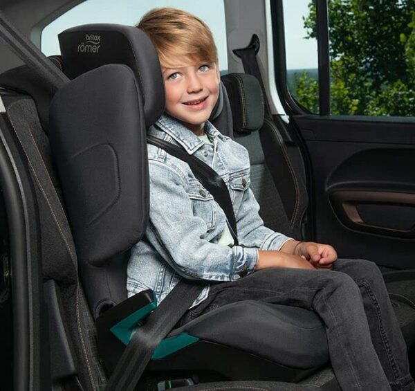BRITAX RÖMER Seggiolino Auto DISCOVERY PLUS, con Sistema di Fissaggio ISOFIX, Bambini da 100-150 cm (i-Size), da 3.5-12 anni, Midnight Grey