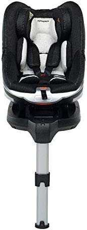 Foppapedretti Uniko I-Size Seggiolino Auto per Bambini con Altezza da 40 a 95 cm (fino a 18 Kg), Black