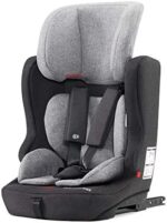 Kinderkraft Seggiolino Auto FIX2GO, Isofix, Poggiatesta Regolabile, Cinture Sicurezza, Gruppo 1-2-3, 9-36 Kg, Grigio