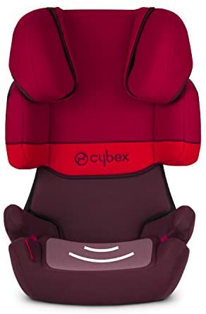 Cybex Silver, Seggiolino Auto Solution X-Fix, Gruppo 2/3, 15-36 kg, con ISOFIX, Rosso, Rumba Red