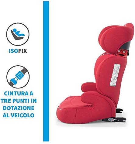 Foppapedretti Time DuoFix Seggiolino Auto Gruppo 2/3 (15-36 Kg), per Bambini da 3 a 12 Anni, Nero