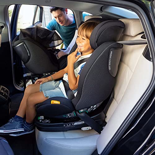 Chicco Seat3Fit i-Size Seggiolino Auto 0-25 kg (40-125 cm) ISOFIX Girevole a 360° e Reclinabile, Gruppo 0/1/2 Bambini 0-7 Anni con Cuscino Riduttore, Poggiatesta Regolabile, Protezioni Laterali, Beige