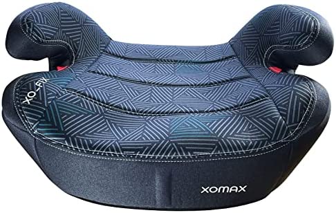 XOMAX XL-311 Seggiolino per bambini con ISOFIX I adattabile I 15-36 kg, 3-12 anni, gruppo 2/3 I rivestimento sfoderabile e lavabile I ECE R44/04 I Motivo a righe