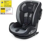 Foppapedretti IsoPlus Seggiolino Auto IsoFix e DualFix Gruppo 1/2/3, 9-36 kg, per Bambini da 9 Mesi Fino a 12 Anni, Grigio (Carbon)
