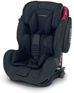 Foppapedretti Isodinamyk Seggiolino Auto IsoFix, Gruppo 1/2/3 (9-36 Kg) per Bambini da 9 Mesi a 12 Anni circa, Fissaggio al Veicolo con Cintura a Cinque Punti, 66 x 50 x 76 cm, Nero (Titanium)