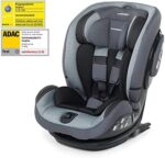 Foppapedretti IsoPlus Seggiolino Auto IsoFix e DualFix Gruppo 1/2/3, 9-36 kg, per Bambini da 9 Mesi Fino a 12 Anni, Grigio (Silver)