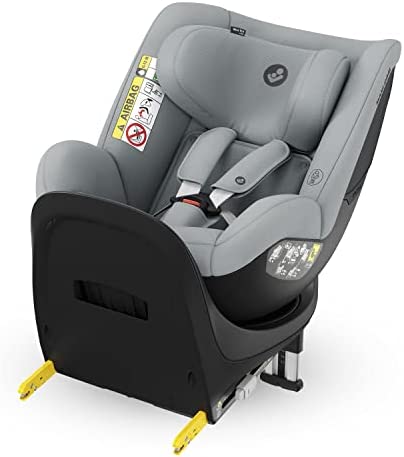 Maxi-Cosi Mica Eco Seggiolino auto isofix girevole 360°, reclinabile 4 posizioni, Sicurezza i-Size, Tessuti 100% riciclati, per bambini 3 mesi- 4 anni circa, colore Authentic Grey