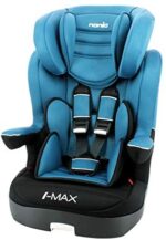 Seggiolino auto NANIA IMAX - Gruppo 1/2/3 (9-36kg) - produzione francese 100% - protezioni laterali e poggiatesta regolabile - Luxe bleu