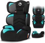LIONELO Lars Seggiolino Auto 15-36 kg bambini Gruppo 2/3 con Protezioni laterali, Poggiatesta regolabile, Comodi braccioli e imbottitura per lunghi viaggi, Leggero e facile da spostare e installare