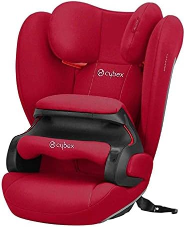 Cybex Silver Seggiolino per bambini, seggiolino auto per bambini, Pallas B-Fix, per auto con o senza ISOFIX, gruppo 1/2/3 (9 - 36 kg), da 9 mesi a 12 anni ca.; dynamic red