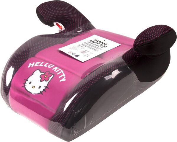 Seggiolino auto Hello Kitty per bambini - rosa e nero - età 6+