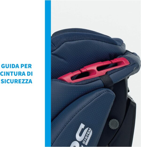 Foppapedretti Seggiolino Auto Isodinamyk, Gruppo 1/2/3 (9-36 Kg), per bambini da 9 mesi a 12 anni, Fissaggio Isofix, conforme ECE R44, Sistema Protezione Impatto Laterale, Jeans