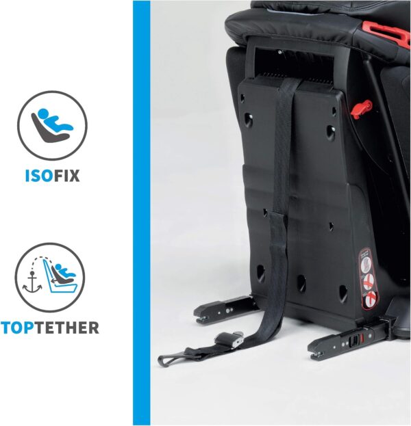 Foppapedretti Seggiolino Auto Isodinamyk, Gruppo 1/2/3 (9-36 Kg), per bambini da 9 mesi a 12 anni, Fissaggio Isofix, conforme ECE R44, Sistema Protezione Impatto Laterale, Jeans