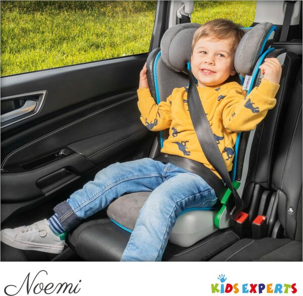 Walser Seggiolino Auto Noemi, seggiolino Auto Pieghevole con Regolabile in Altezza, Testato ECE R129, cresce con Il Bambino 3-8 Anni Antracite/Blu