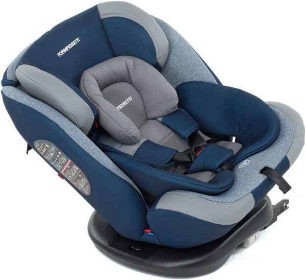 Foppapedretti Iturn DuoFix Seggiolino Auto Gruppo 0+/1/2/3 (0-36 Kg) per Bambini dalla nascita fino a 12 Anni circa, Cherry