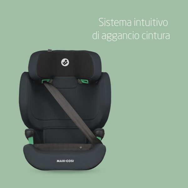 Maxi-Cosi RodiFix M i-Size, Seggiolino Auto 15-36 kg isofix, 3,5-12 anni, 100-150 cm, Seggiolino auto ISOFIX, Protezione Impatti Laterali G-CELL, Altezza Regolabile, colore Basic Grey