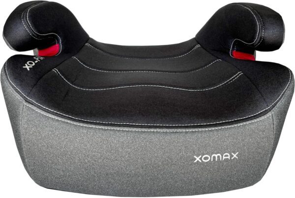 XOMAX XL-313 Seggiolino per bambini con ISOFIX e guida per cintura I crescente I 15-36 kg, circa 3-12 anni, statura da 125 a 150 cm, gruppo 2/3 I, rivestimento rimovibile e lavabile, ECE R129 I grigio