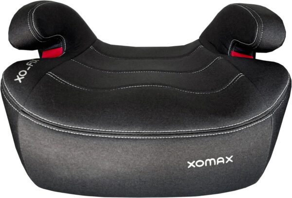 XOMAX XL-313 Seggiolino per bambini con ISOFIX e guida per cintura I cresce 15-36 kg, circa 3-12 anni, statura da 125 a 150 cm, gruppo 2/3 I, rivestimento rimovibile e lavabile, ECE R129 I, grigio