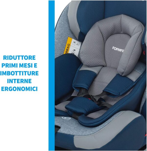 Foppapedretti Iturn DuoFix Seggiolino Auto Gruppo 0+/1/2/3 (0-36 Kg) per Bambini dalla nascita fino a 12 Anni circa, Cherry