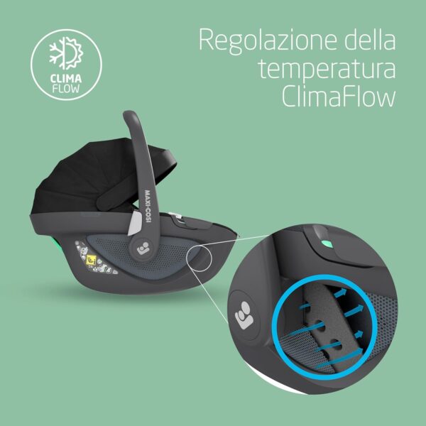 Maxi-Cosi FamilyFix 360 i-Size Base, Pebble 360 i-Size Seggiolino Auto Neonato, Pearl 360 i-Size Seggiolino Auto Bambini Pack - Rotazione 360 con 1 Mano, Click & Go, 0-4 Anni, 40-105 cm, Black