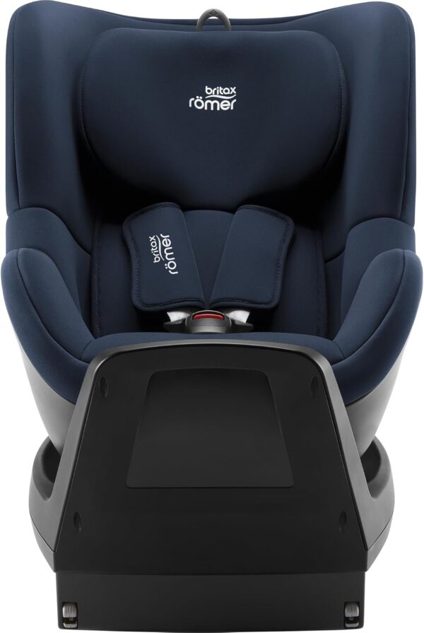 BRITAX RÖMER Seggiolino Auto DUALFIX PLUS Girevole a 360°, con Inserto Neonato e Sistema di Fissagio ISOFIX, Bambini da 40-105 cm (i-Size), dalla Nascita fino ai 4 anni, Night Blue