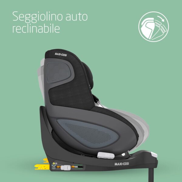 Maxi-Cosi FamilyFix 360 i-Size Base, Pebble 360 i-Size Seggiolino Auto Neonato, Pearl 360 i-Size Seggiolino Auto Bambini Pack - Rotazione 360 con 1 Mano, Click & Go, 0-4 Anni, 40-105 cm, Black