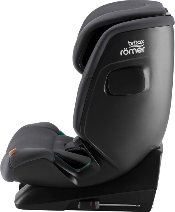 BRITAX RÖMER Seggiolino ADVANSAFIX 2 Z-LINE, per bambini da 76 a 150 cm (i-Size) con e senza ISOFIX, da 15 mesi a 12 anni, Midnight Grey