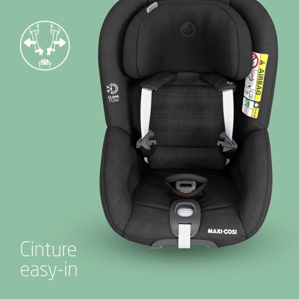 Maxi-Cosi FamilyFix 360 i-Size Base, Pebble 360 i-Size Seggiolino Auto Neonato, Pearl 360 i-Size Seggiolino Auto Bambini Pack - Rotazione 360 con 1 Mano, Click & Go, 0-4 Anni, 40-105 cm, Black