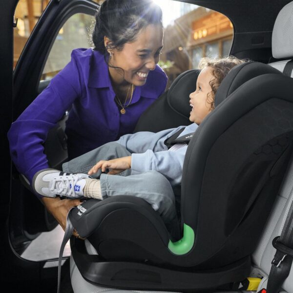 Maxi-Cosi Titan S Comfort i-Size, Tessuti Traspiranti, Seggiolino Auto ISOFIX, 15 mesi - 12 anni (76-150 cm), Seggiolino Auto Reclinabile 5 posizioni, 13 Posizioni Poggiatesta, G-CELL, Authentic Black