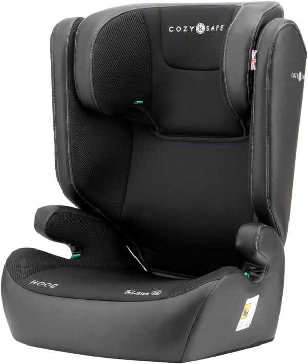 COZY N SAFE Hood i-Size Seggiolino auto 100-150 cm/4-12 anni/gruppo 2/3 senza isofix imbottitura morbida e profonda