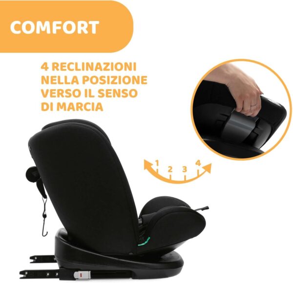 Chicco Seggiolino Auto Mokita I-Size, con Sistema Isofix, per Bambini di Altezza Compresa Tra 76 e 150 cm, Utilizzabile a Partire dai 15 Mesi, Riduttore incluso