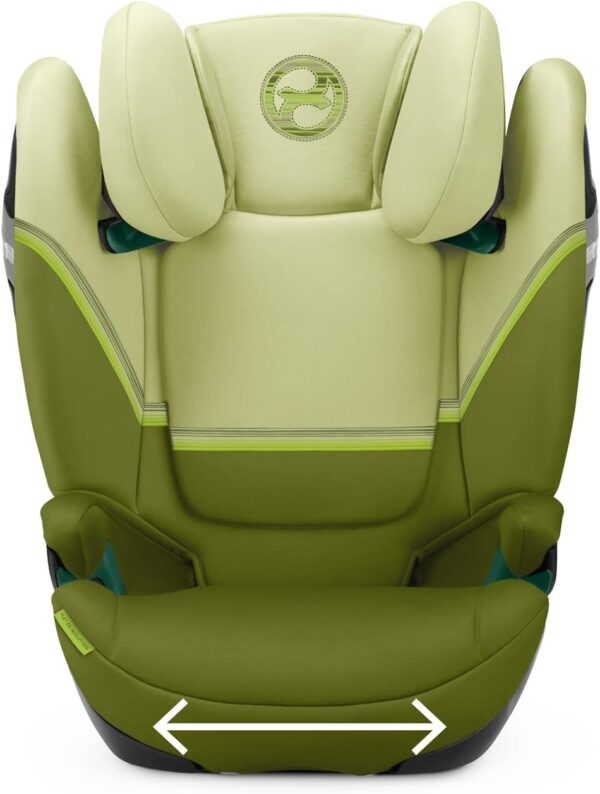 CYBEX Gold Seggiolino Solution S2 i-Fix, Per Auto Con e Senza ISOFIX, 100 - 150 cm, Per Bambini da circa 3 a 12 Anni (15 - 50 kg), Nature Green