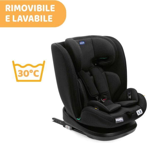 Chicco Seggiolino Auto Mokita I-Size, con Sistema Isofix, per Bambini di Altezza Compresa Tra 76 e 150 cm, Utilizzabile a Partire dai 15 Mesi, Riduttore incluso