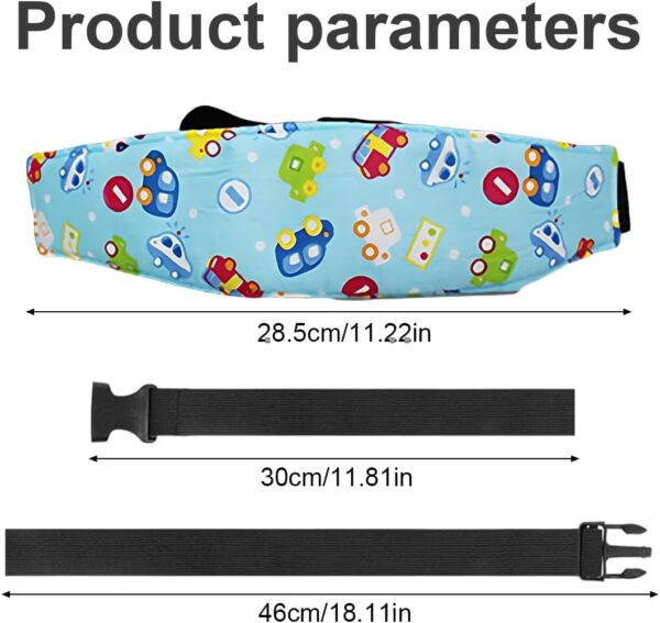 ZXUPOI 2 pcs Cinturino Supporto Testa Bambini Regolabile Auto Sicurezza Dormire Cintura per Seggiolino Neonato