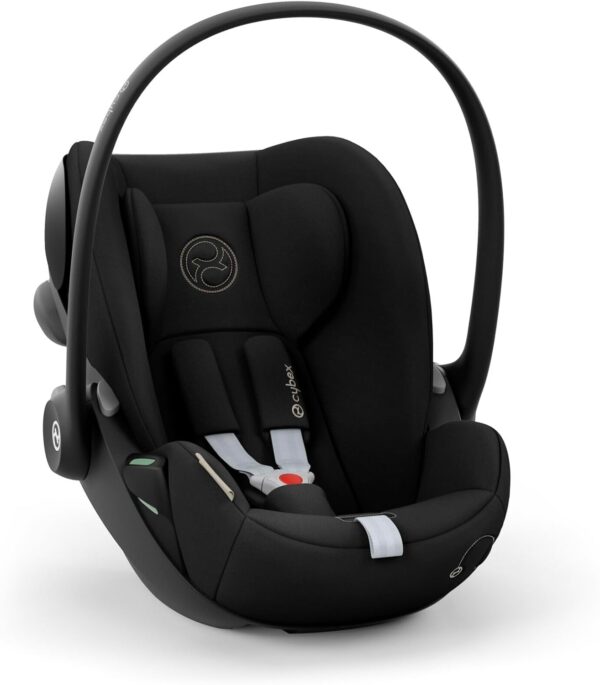 CYBEX Gold Seggiolino Auto Cloud G i-Size Comfort, Incluso Riduttore per Neonati, Dalla Nascita fino a circa 24 Mesi, Per Bambini da 40 fino a 87 cm, Max. 13 kg, Moon Black