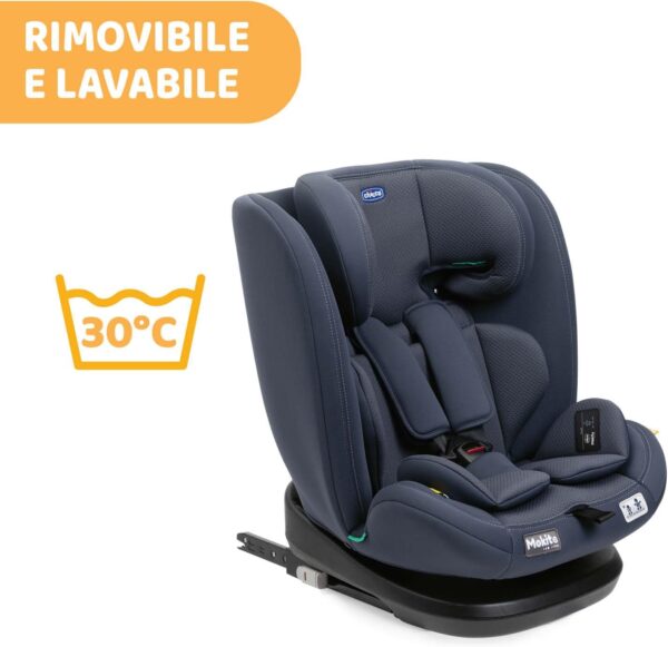 Chicco Seggiolino Auto Mokita I-Size, con Sistema Isofix, per Bambini di Altezza Compresa Tra 76 e 150 cm, Utilizzabile a Partire dai 15 Mesi, Riduttore incluso